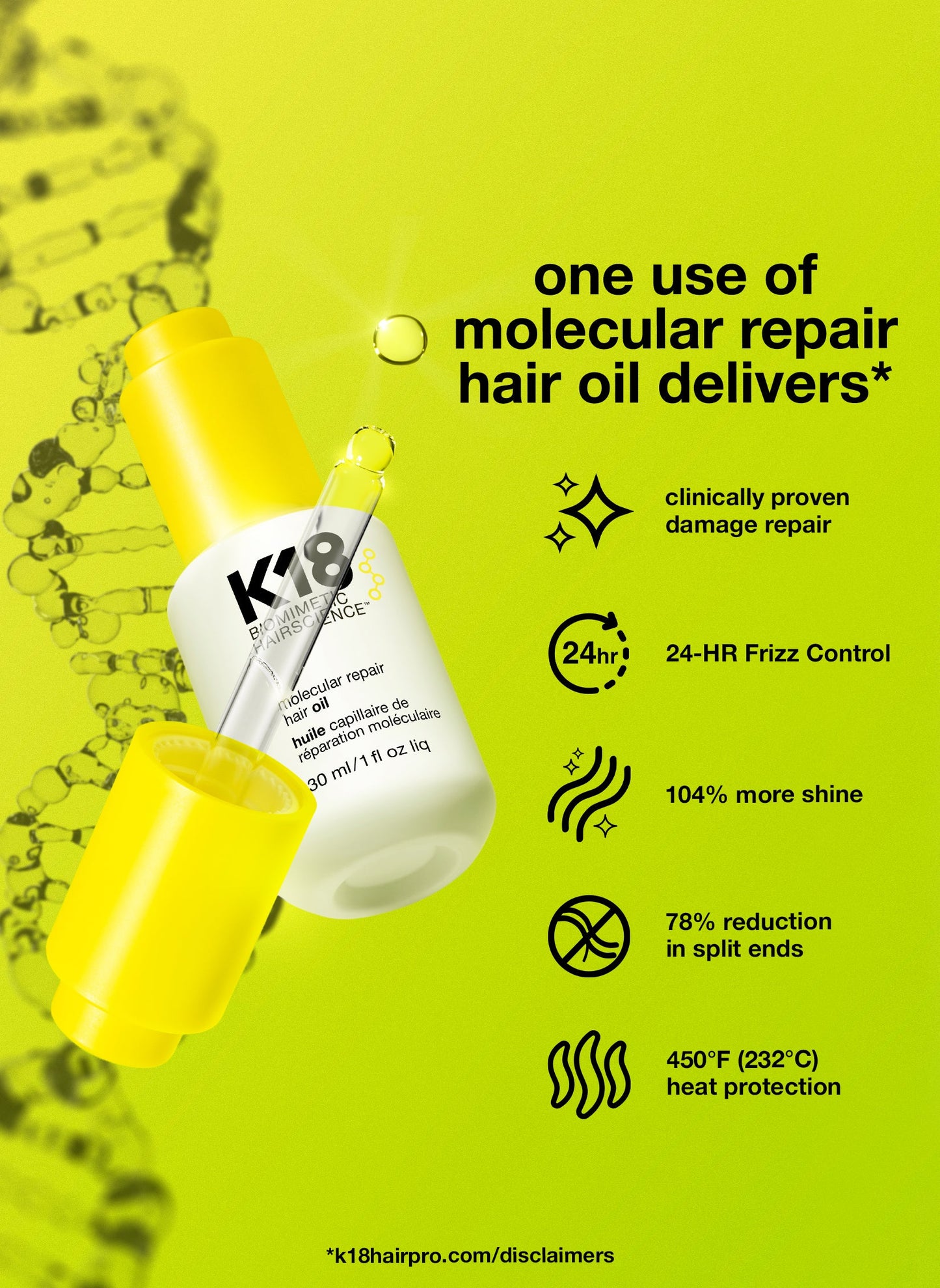 K18 MOLECULAR REPAIR Hair Oil 30ml
